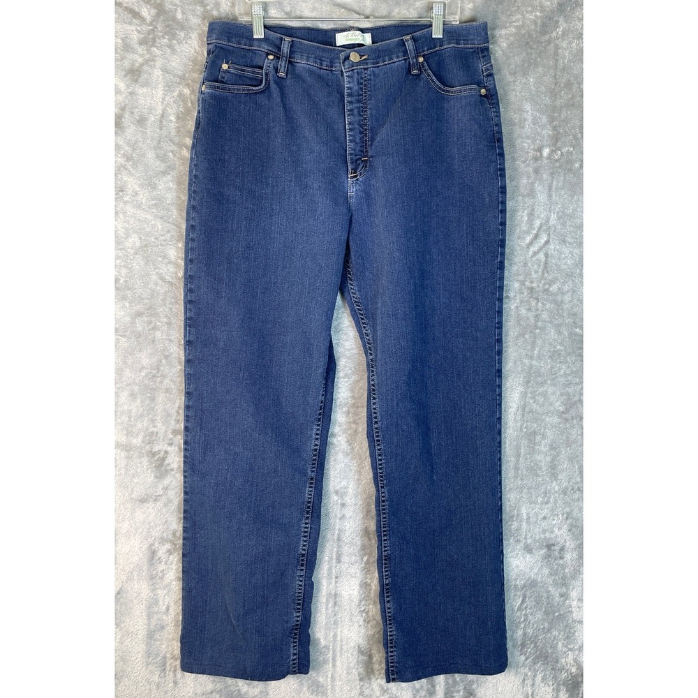 As Real As Wrangler Jeans Womens 14x34 Blue Straight Leg High‎ Rise Very Good
